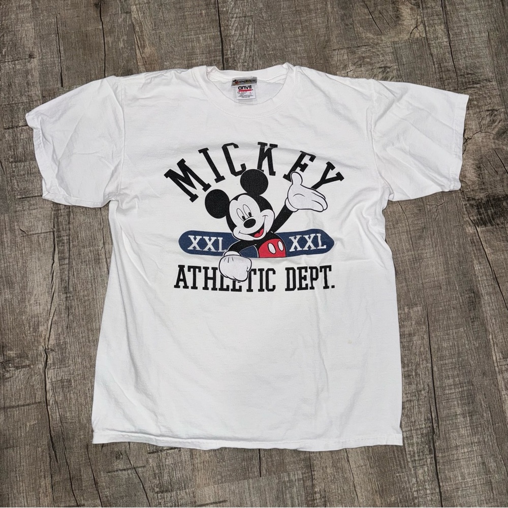 Vintage 90s Mickey Mouse Disney World Athletic Department tee